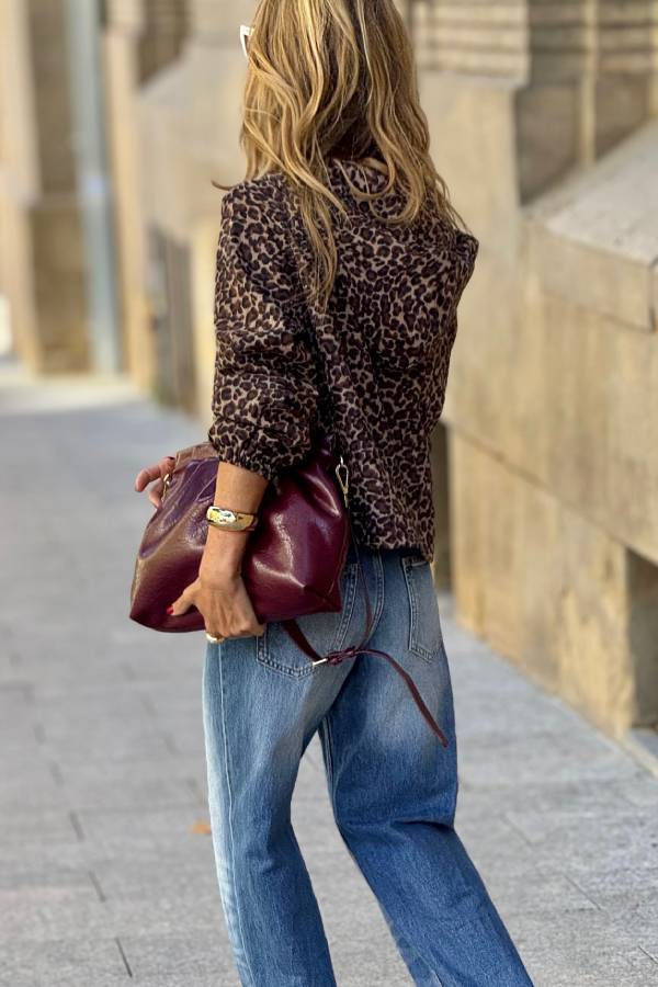Stilla | Trendy Jakke Med Leopardmønster