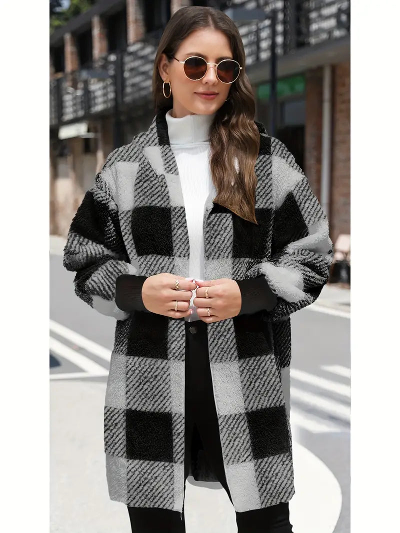 Stilla | Blød Fleece Hættepullover Cardigan