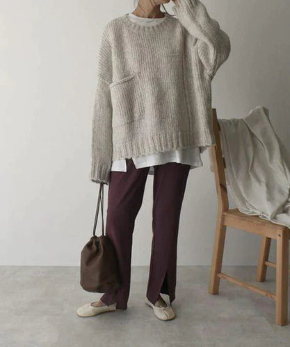 Stilla | Løs Sweater Med Store Lommer