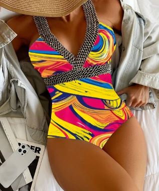 Stilla | Sexy Print Strop Badeshorts