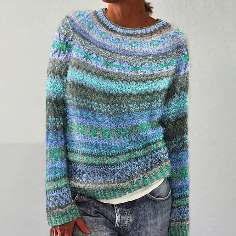 Stilla | Vintage-strikpullover