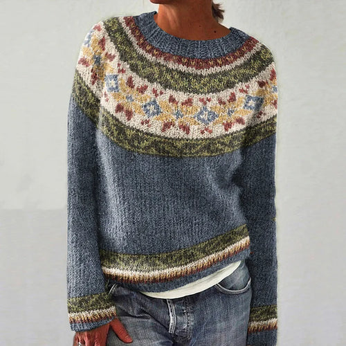 Stilla | Retro Strikpullover Behagelig