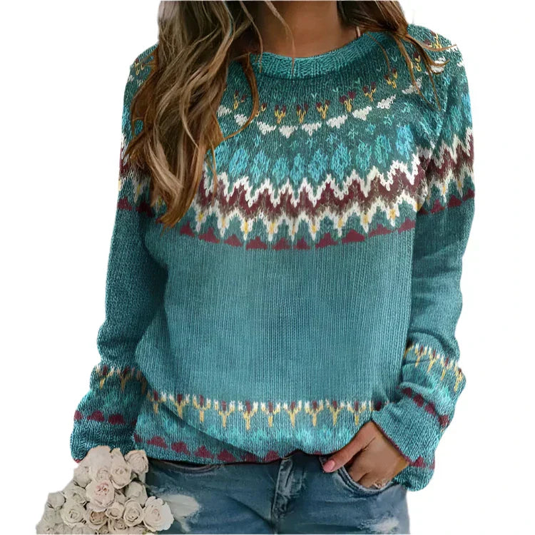 Stilla | Retro Print Pullover