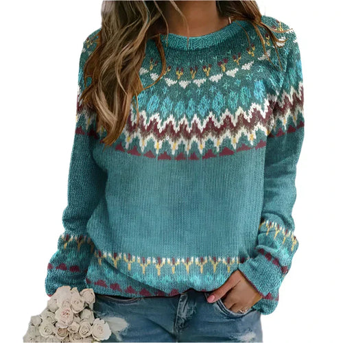 Stilla | Retro Print Pullover