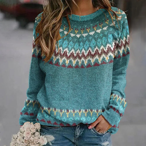 Stilla | Pullover Mønster Retro Bølger