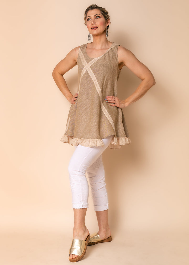 Stilla | Luftigt Linned Top Dame