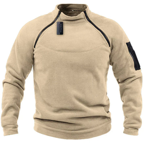 Stilla | Herres fleece hoodie med lynlås