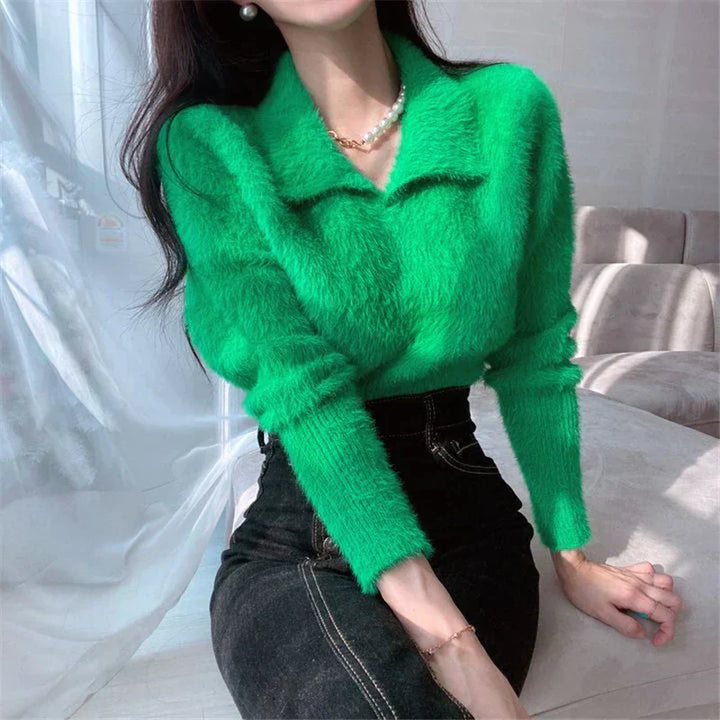 Stilla | Pullover med Peter Pan krave