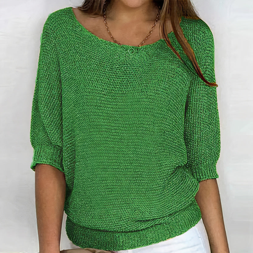 Stilla | Sommerlig Finstrikket Pullover