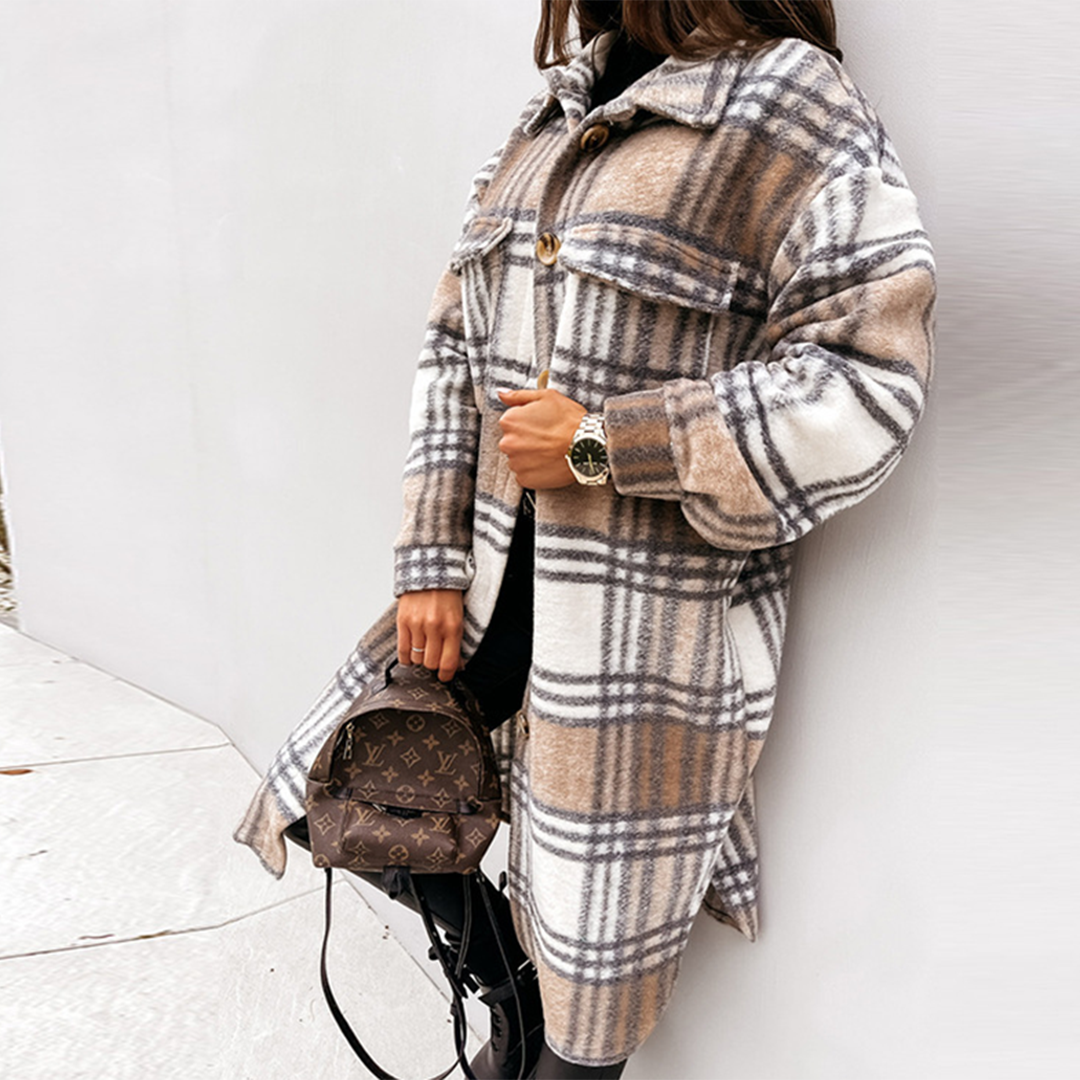 Stilla | Elegant Lang Dam Coat Tern
