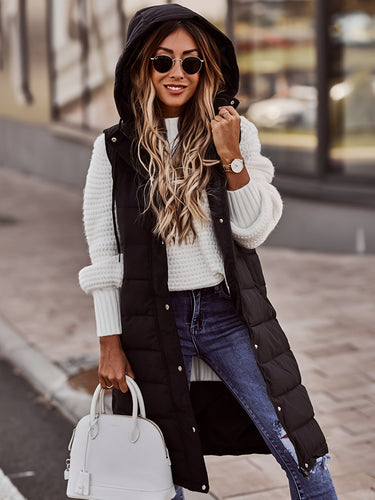 Stilla | Langærmet Cardigan Med Hætte Til Damer