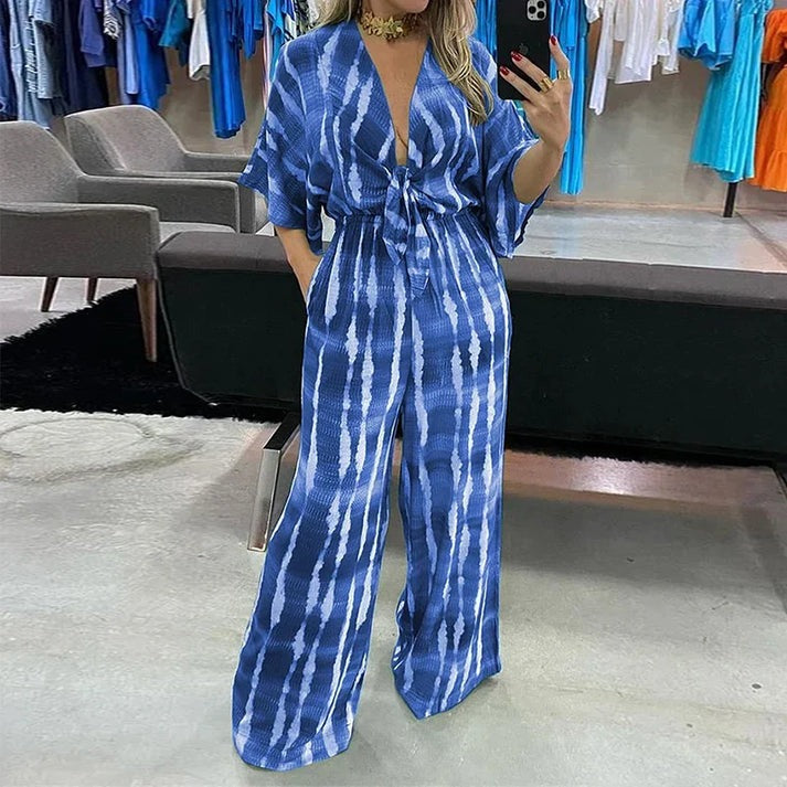 Stilla | Jumpsuit Med V-hals Til Kvinder