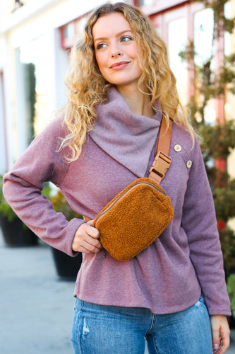 Stilla | Skuldertaske Sherpa Ahornbrun