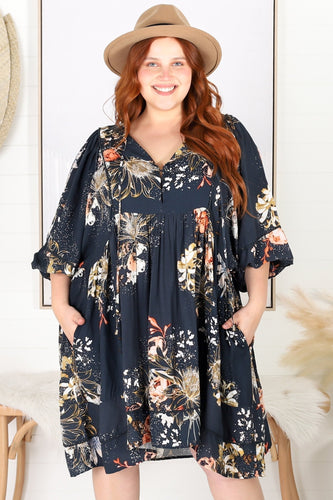 Stilla | Legesyg Indigo Minikjole