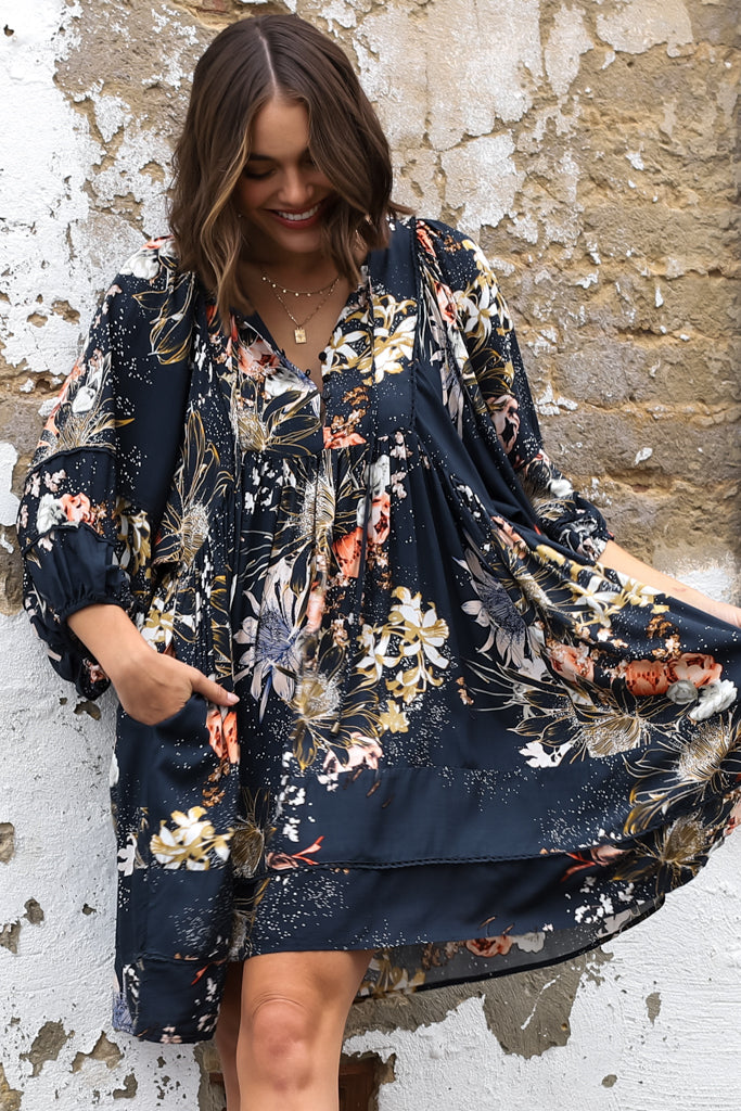 Stilla | Legesyg Indigo Minikjole