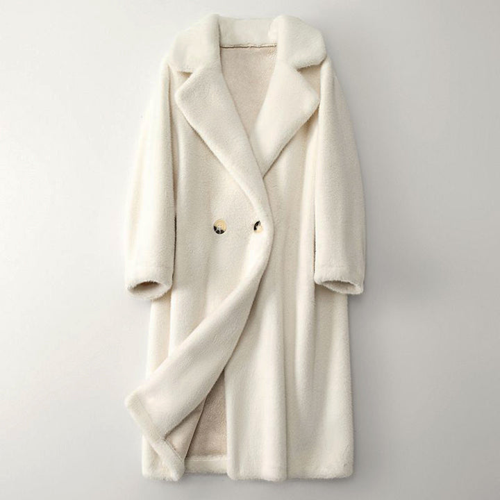 Stilla | Beige dame vinterfrakke
