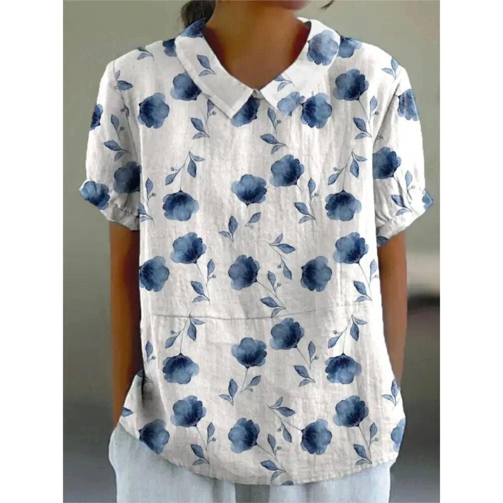 Skovae | Casual dame skjorte med blomsterprint