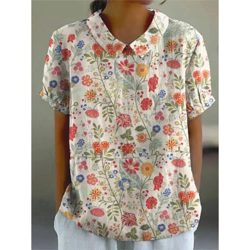 Skovae | Casual dame skjorte med blomsterprint