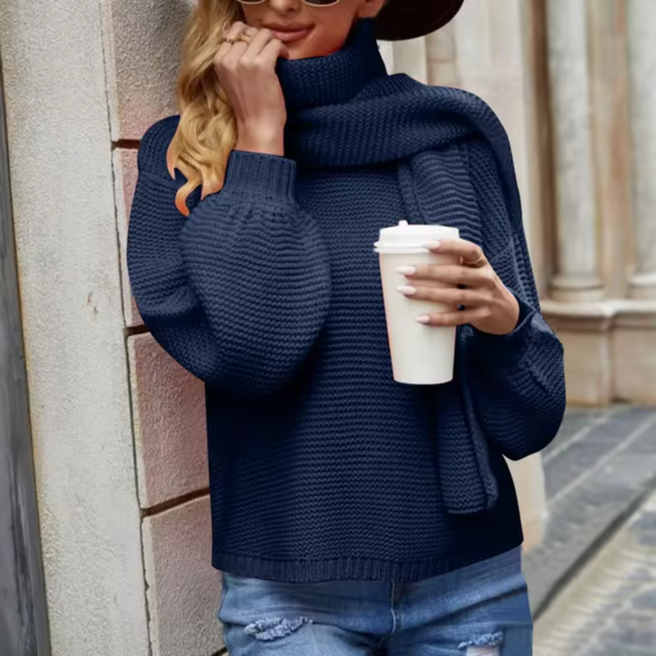 Stilla | Tykt sweater og tørklæde