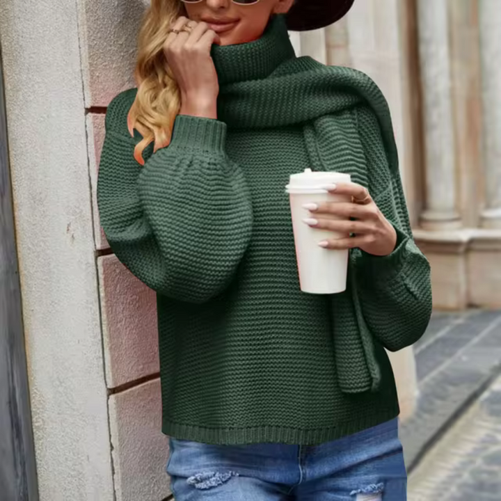 Stilla | Tykt sweater og tørklæde