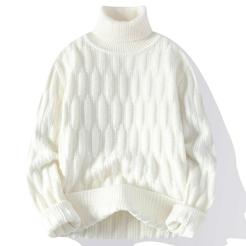 Stilla | Pullover Rullekrave Jacquard Arvello