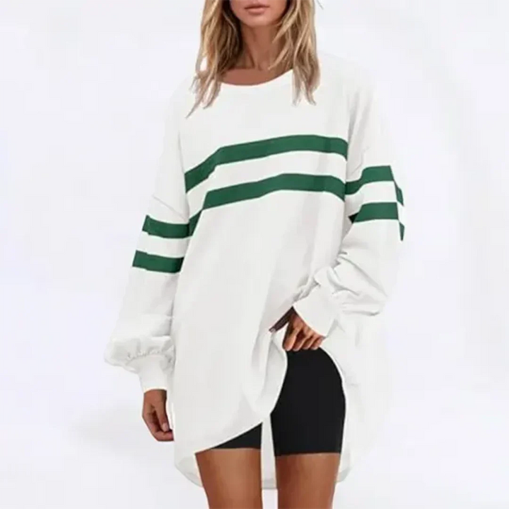 Stilla | Overdimensioneret Stribet Pullover Dame Largo