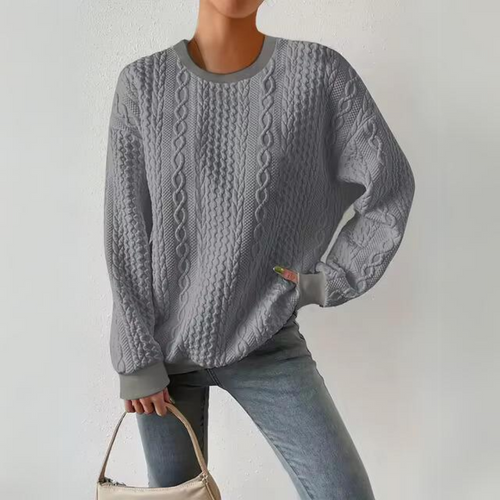 Stilla | Lækkert Sweatshirt Med Rund Halsudskæring