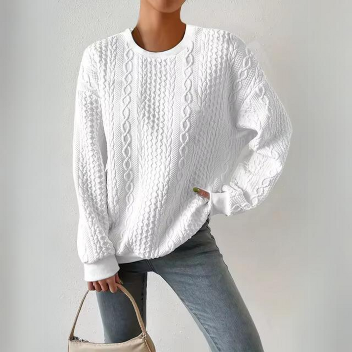 Stilla | Lækkert Sweatshirt Med Rund Halsudskæring
