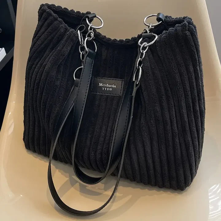 Stilla | Elegant Corduroy Skuldertaske
