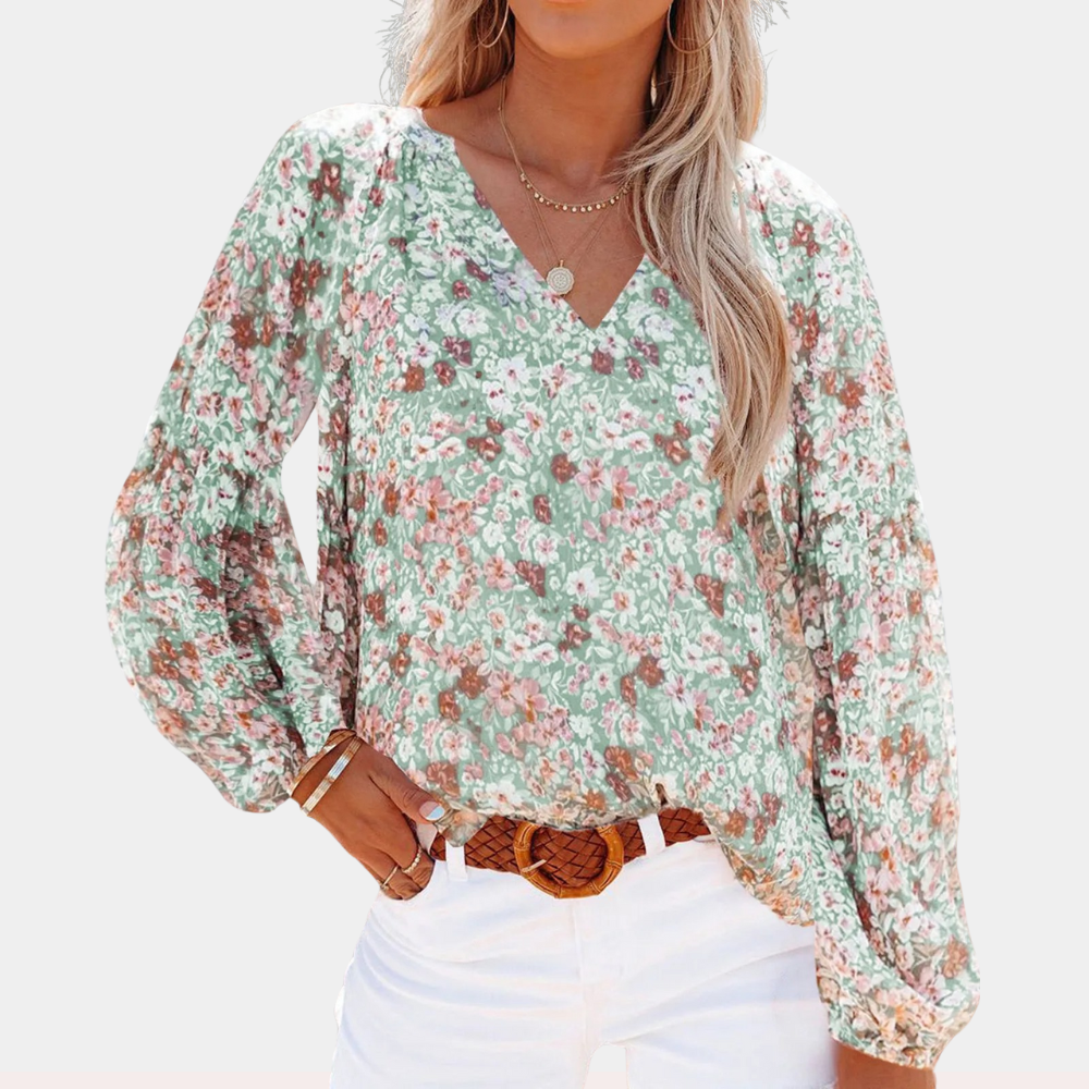 Stilla | Elegante Langærmet Bluse Til Damer