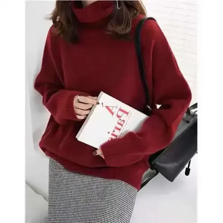Stilla | Langærmet Pullover Med Rullekrave Til Dame