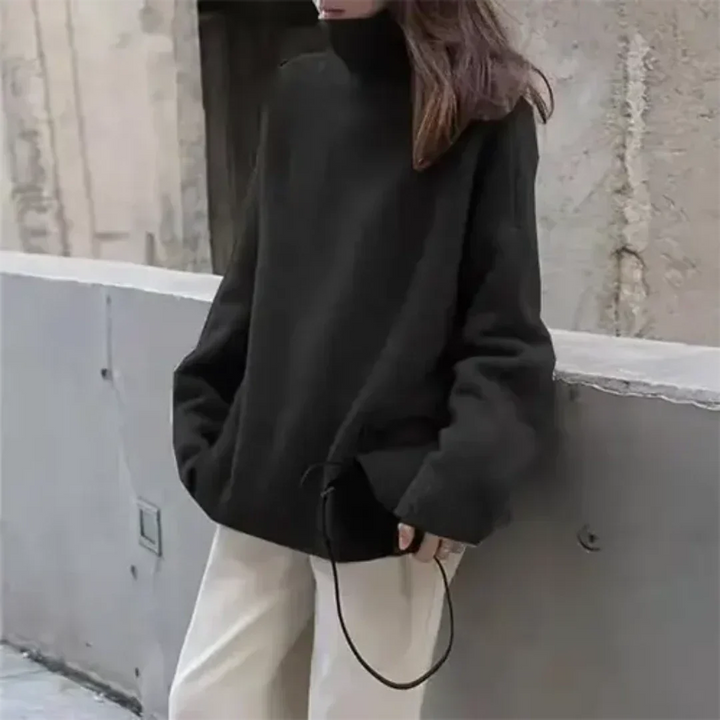 Stilla | Langærmet Pullover Med Rullekrave Til Dame