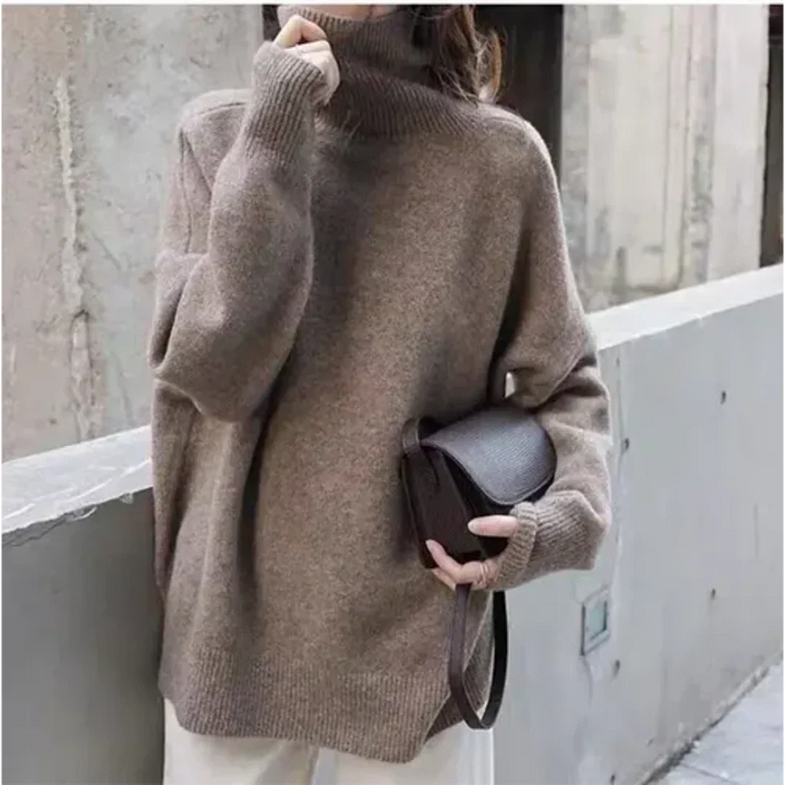 Stilla | Langærmet Pullover Med Rullekrave Til Dame