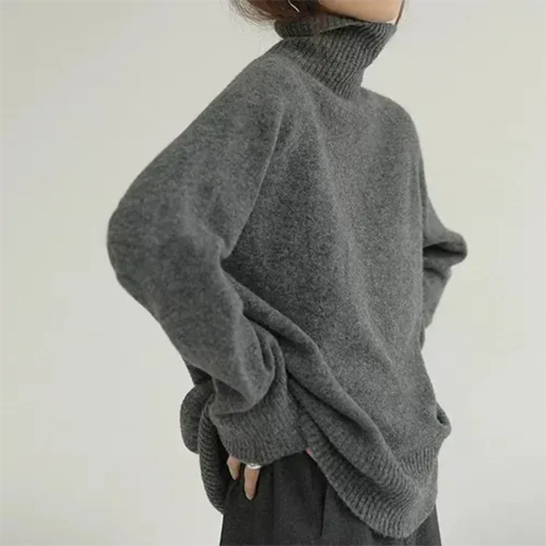 Stilla | Langærmet Pullover Med Rullekrave Til Dame