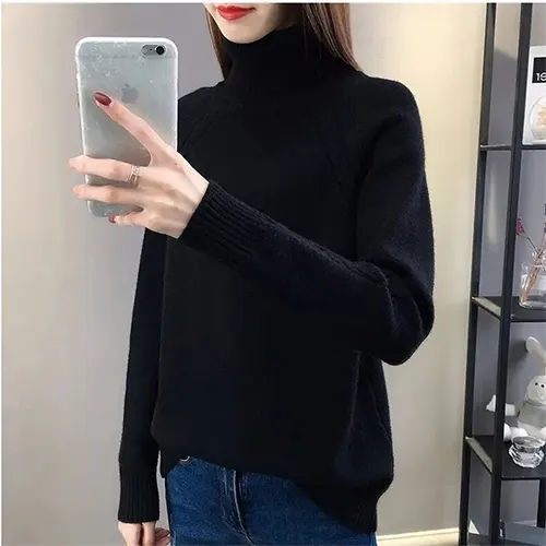 Stilla | Rullekrave sweater med lange ærmer til kvinder