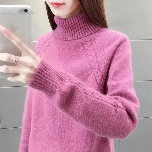Stilla | Rullekrave sweater med lange ærmer til kvinder