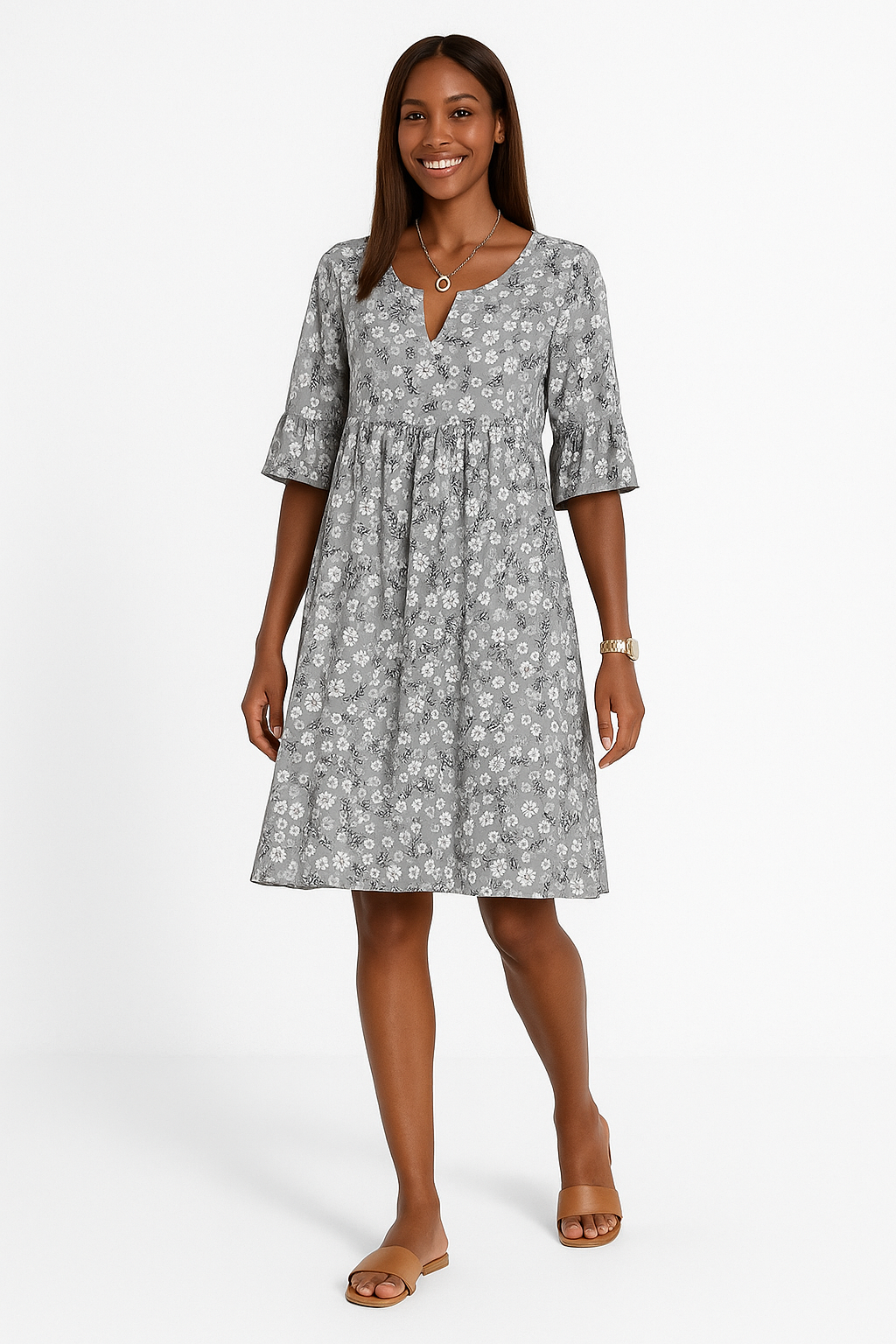 Stilla | Delikat blomstergown