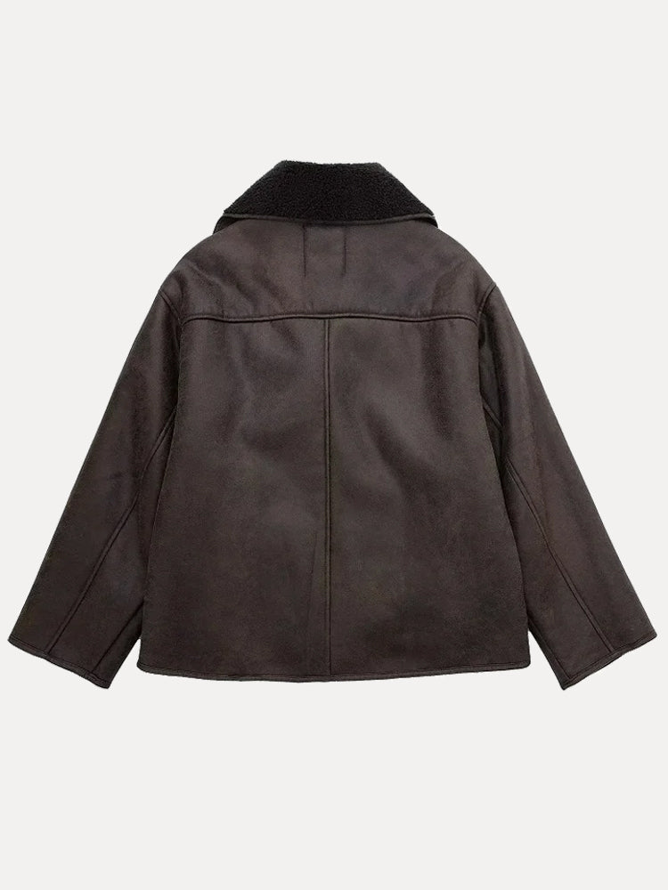Stilla | Oversized vest til kvinder med pels