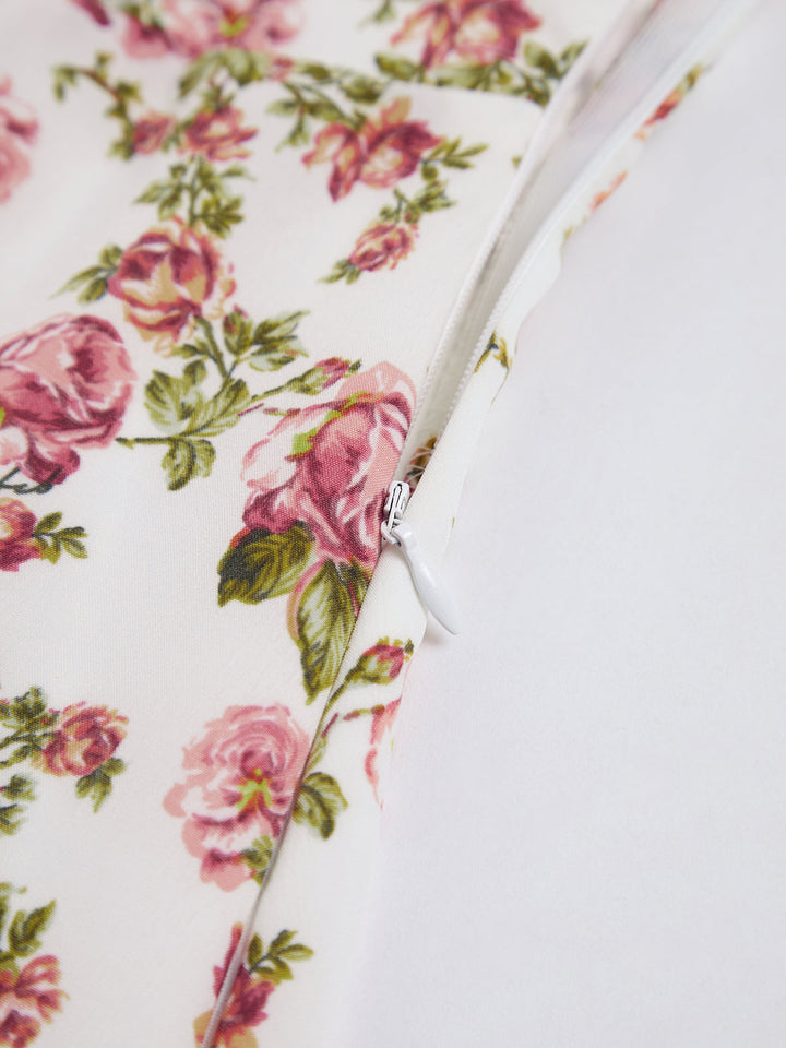 Stilla | Blomster Slid Mid Kjole