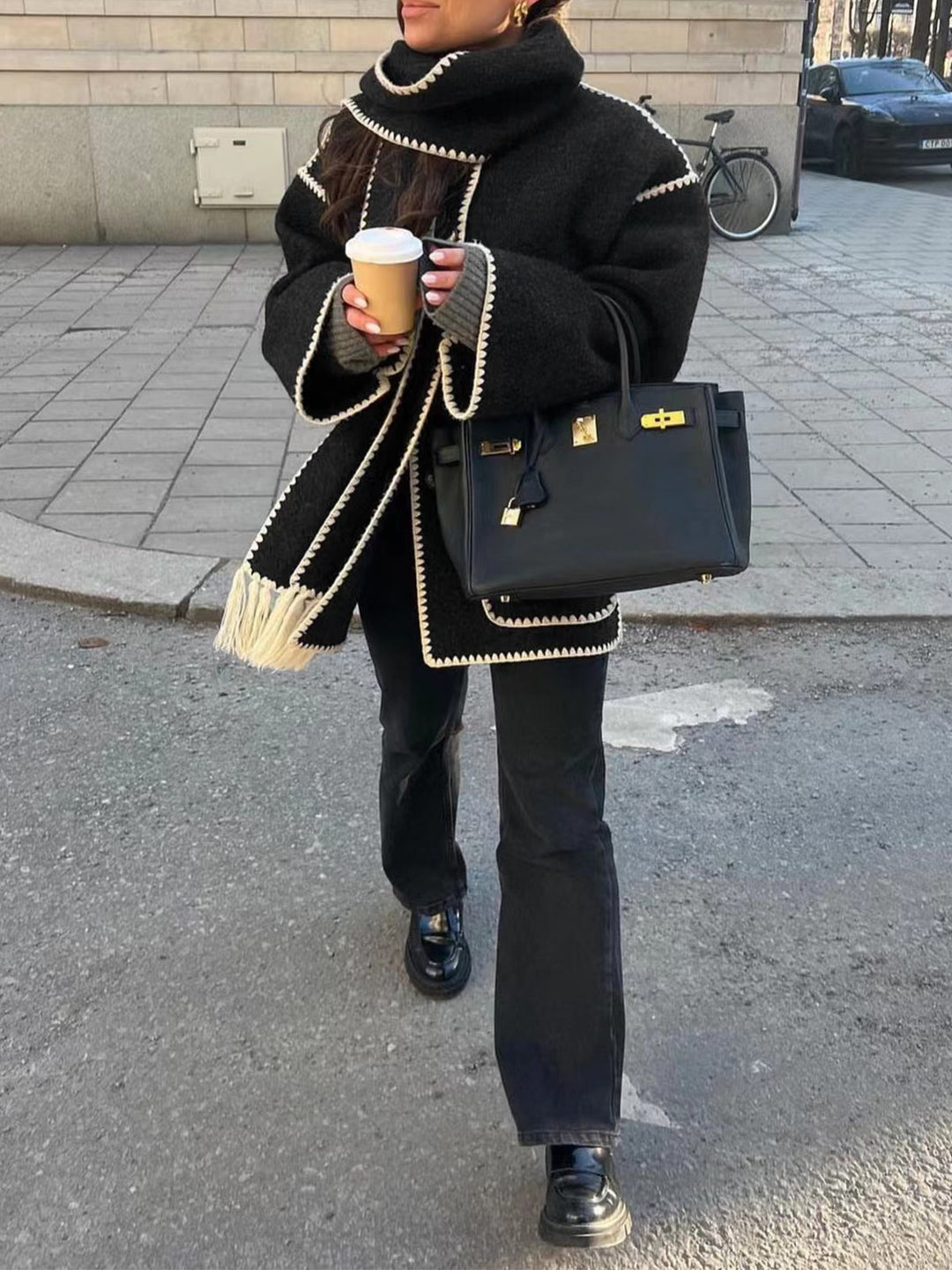 Stilla | Elegant og varm tørklæde frakke