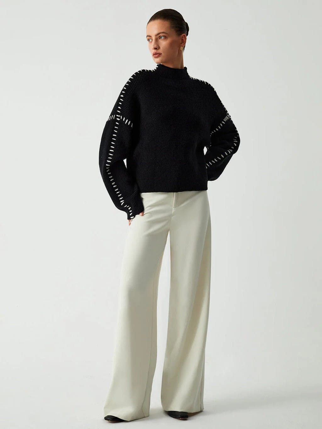 Stilla | Pullover Elegant Moderne Stil Ideel til vinteren