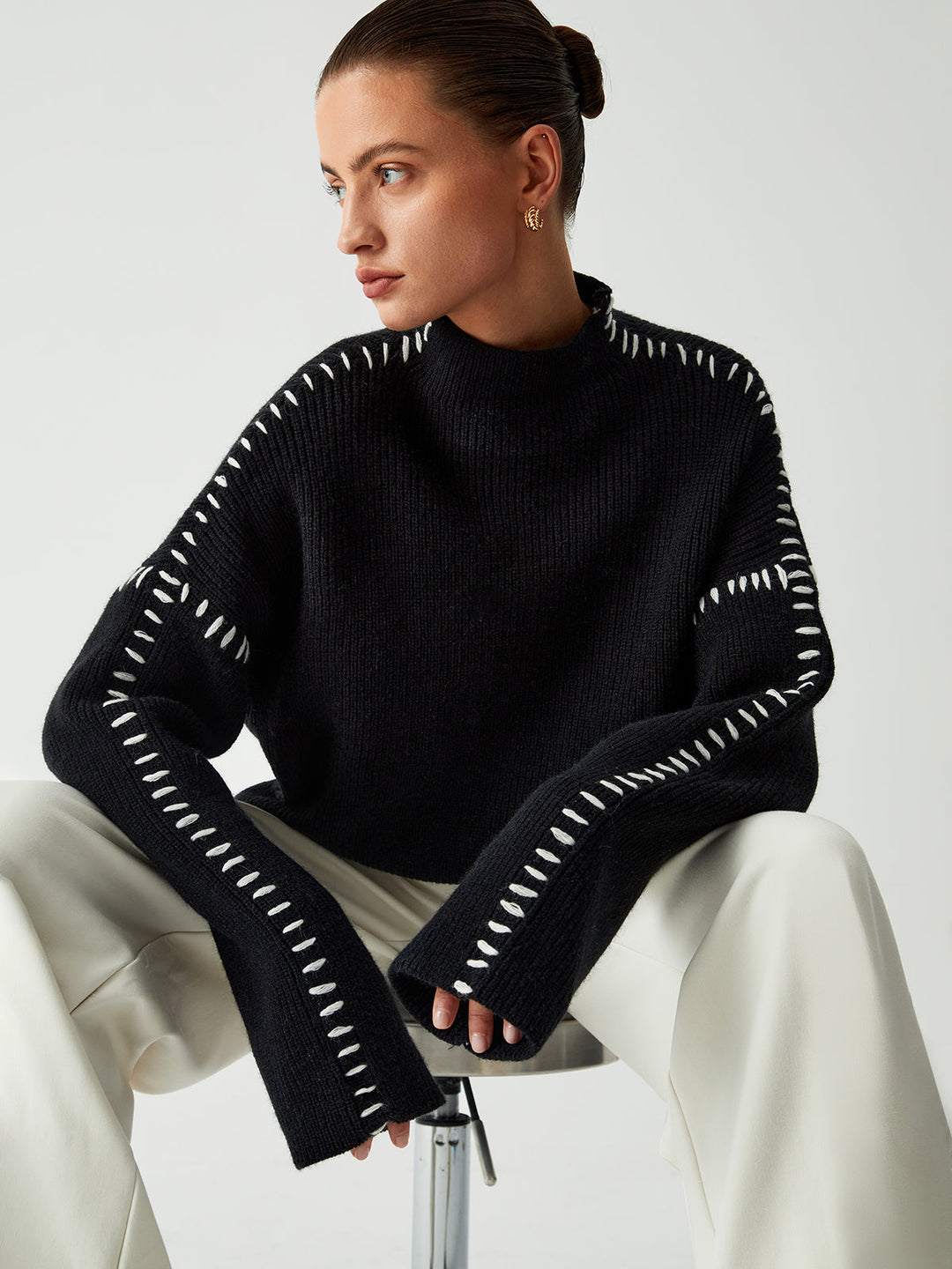 Stilla | Overstørrelse Pullover I Løst Strik