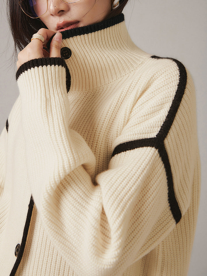 Stilla | Beige Struktureret Pullover