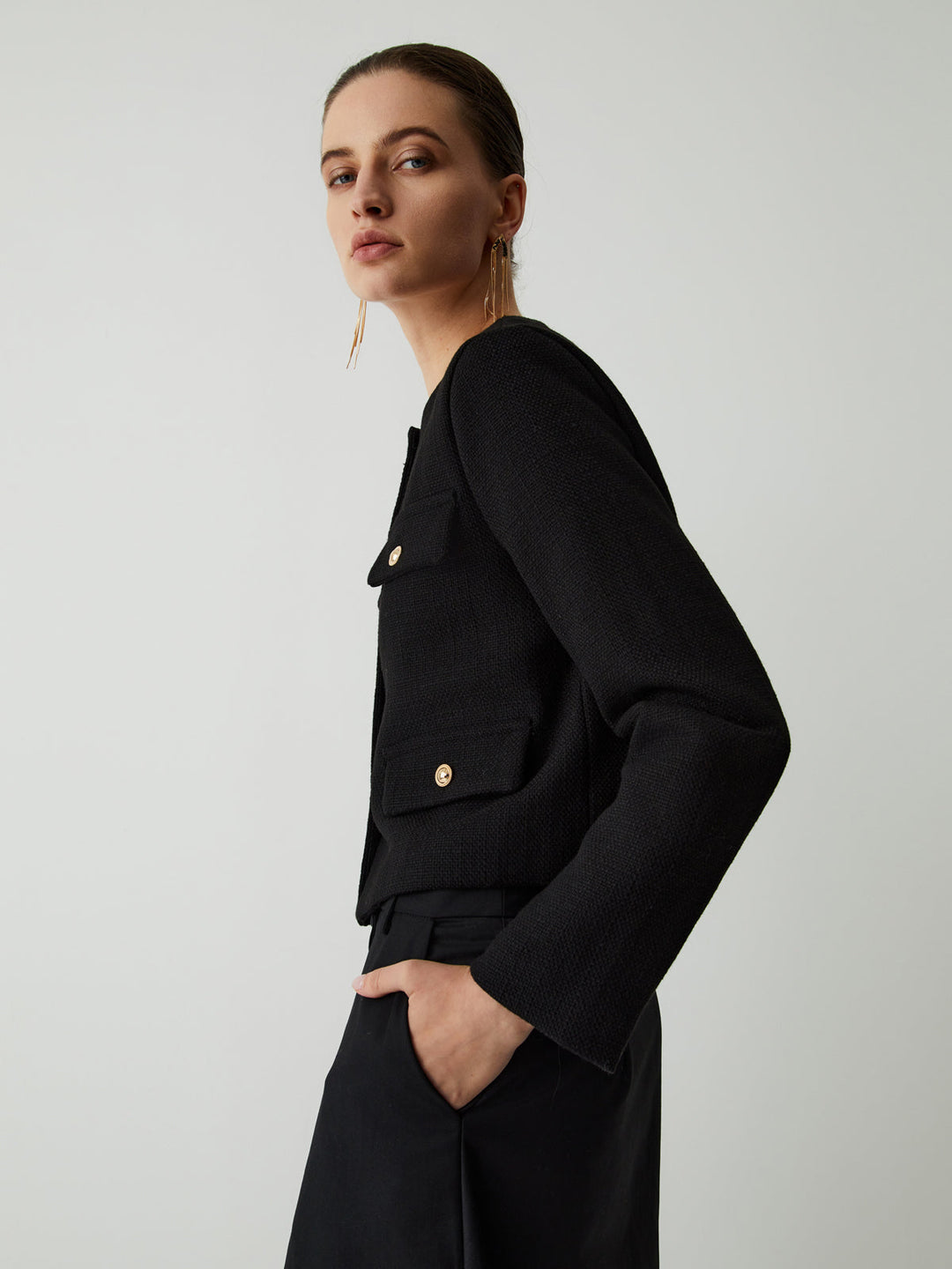 Stilla | Knap Tweed Jakke