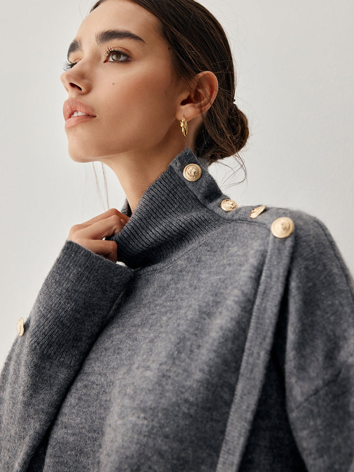 Stilla | Grå Mønstret Pullover