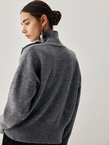 Stilla | Grå Mønstret Pullover