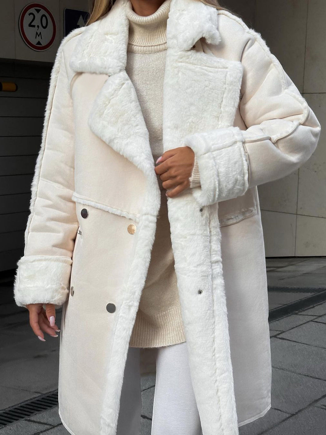 Stilla | Trenchcoat i blødt fleece
