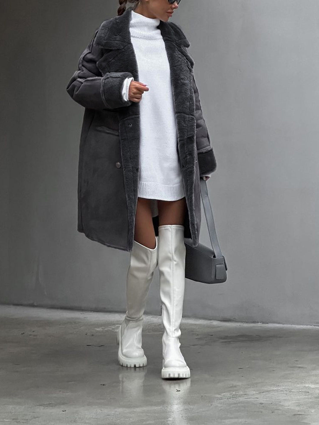 Stilla | Trenchcoat i blødt fleece