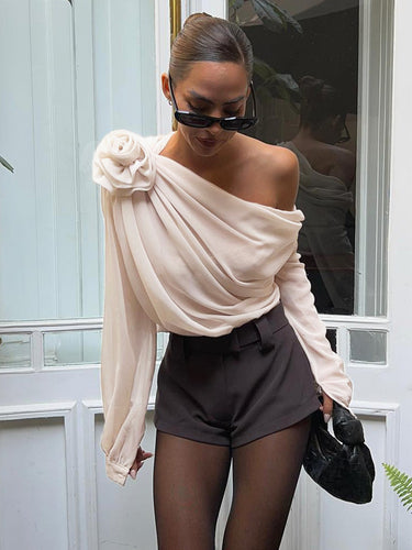 Stilla | Asymmetrisk Bluse Med Én Skulder