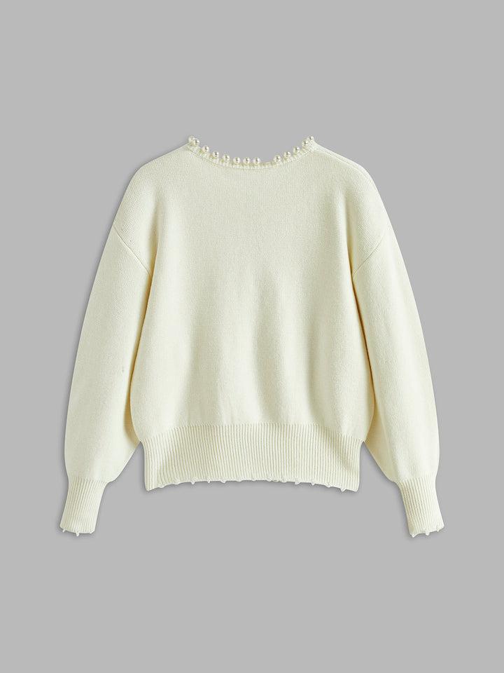 Stilla | Perler Cardigan med revne sømme
